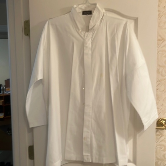 eskandar Tops - Eskandar white cotton button down.